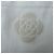 Chaqueta de mezclilla recortada con botones COCO de algodón Chanel con camelia en relieve Blanco - vista 8