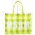 & Other Stories MSGM Logo Gingham Check Tragetasche Hellgrün