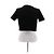Autre Marque Crop top nero a maniche corte - vista 2