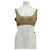 Autre Marque BANANHOT Mesh Crop Top braun mit Pailletten
