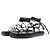 Autre Marque Sandali gladiatore in pelle nera Nero