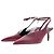 Autre Marque Rote Leder Slingbacks