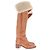 Céline Stivali in Pelle e Shearling Folco Marrone - vista 2
