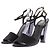 Fendi Schwarze Lederabsatzsandalen