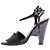 Fendi Schwarze Lederabsatzsandalen - Ansicht 3