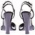 Fendi Schwarze Lederabsatzsandalen - Ansicht 5