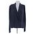 The row Veste légère bleue marine en cupro Blue