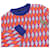 Strickpullover mit Diamant-Damier-Druck Louis Vuitton M Blau Orange - Ansicht 3