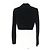 Giacca cropped in velluto Fendi nera 40 donne Nero - vista 4