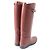 Hermès Hermes Kelly Leder Springstiefel rot 37 Lila - Ansicht 2