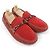 Louis Vuitton Wildleder Slipper 6.5 Rot - Ansicht 2