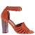 Michel Vivien Terrakotta-Absatzsandalen Orange - Ansicht 2