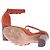 Michel Vivien Terrakotta-Absatzsandalen Orange - Ansicht 7
