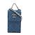 Custodia per telefono Chanel19 in denim con catena Blu