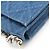 Custodia per telefono Chanel19 in denim con catena Blu - vista 3