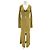 Autre Marque Häkel-Maxikleid Khaki