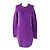 Chanel Strickkleid aus Wolle und Kaschmir lila 34