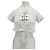 Crop top bianco a maniche corte Reformation