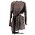 Vestido Louis Vuitton marrón iridiscente con strass Castaño