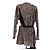 Vestido Louis Vuitton marrón iridiscente con strass Castaño - vista 2