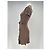 Vestido corto marrón de viscosa con cinturón Rouje Castaño - vista 4