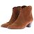 Autre Marque Botines de ante color camel Castaño