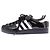 Adidas Baskets "Supertars II" en cuir noir vernis - view 3