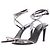 Nina Ricci Schwarze Leder High Heels mit Strass