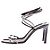 Nina Ricci Schwarze Leder High Heels mit Strass - Ansicht 3