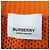 Céline Burberry Rayon V-Ausschnitt Mesh Tunika Kleid Orange S - Ansicht 5