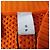Céline Burberry Rayon V-Ausschnitt Mesh Tunika Kleid Orange S - Ansicht 6