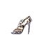 Jimmy Choo Absatzsandalen mit Zebramuster Schwarz - Ansicht 3