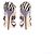 Jimmy Choo Absatzsandalen mit Zebramuster Schwarz - Ansicht 5