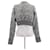 Paco Rabanne Glänzender kurzer Pullover Schwarz Weiß Grau - Ansicht 2