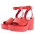 Céline Sandali con zeppa rossi Rosso