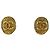 Vintage Chanel Coco Mark Ohrringe vergoldet Golden
