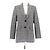 Miu Miu Wollblazer in Grau Kariert