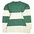 & Other Stories WHITELAND BORDER CREWNECK STRICKPULLOVER Grün - Ansicht 2
