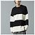 & Other Stories WHITELAND Border Rundhals-Strickpullover Schwarz - Ansicht 3