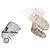 Mini borsa a tracolla Claudie Pierlot bianca lucida -