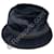 Sombrero Hermès de Terciopelo Negro y Banda de Cuero  - vista 1