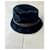 Sombrero Hermès de Terciopelo Negro y Banda de Cuero  - vista 3
