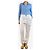 Acne Pantalones de combate ligeros blancos - talla UK 12 - vista 2