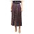 G. Kero Falda midi plisada paisley azul oscuro - talla UK 10
