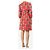 Miu Miu Vestido mini estampado floral rojo - talla UK 8 Roja - vista 2