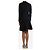 Autre Marque Schwarzes plissiertes Strickkleid - Größe XS - Ansicht 2
