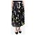 Erdem Falda midi plisada negra con flores - talla UK 10 Negro