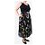 Erdem Falda midi plisada negra con flores - talla UK 10 Negro - vista 2