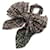 Fendi Zucca Silk Hair Tie Brown Black  ref.2292978