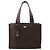 Symbole Prada braune Canvas Triangolo Symbol Einkaufstasche